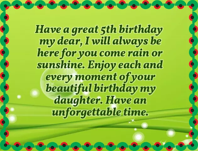 5 Birthday Wishes For Daughter 5 Birthday Wishes For Daughter