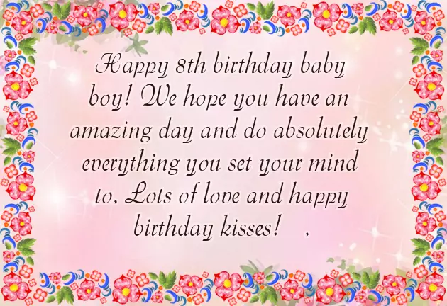 Birthday Wishes For 8 Year Old Daughter