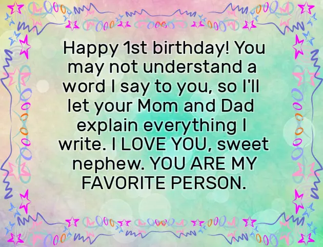 1 Birthday Wishes For Nephew 1 Birthday Wishes For Nephew