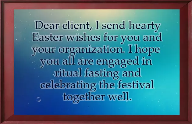 Happy Easter Business Wishes