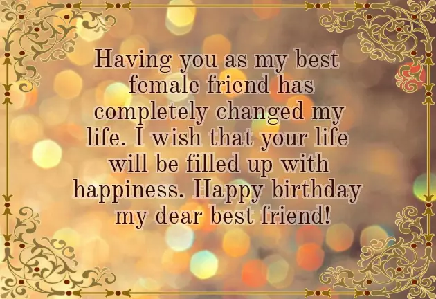 Happy Birthday To A Special Female Friend Happy Birthday To A Special Female Friend