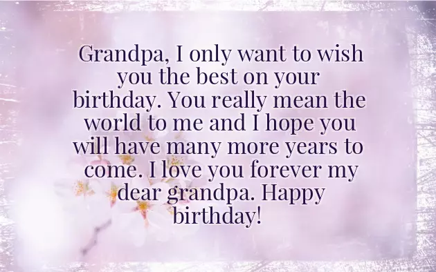 Birthday Wishes To Grandpa From Grandchildren