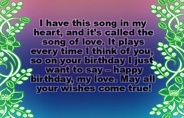 Romantic Bf Birthday Wishes