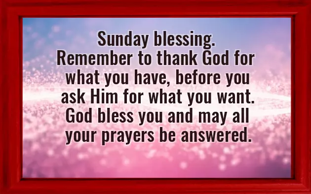 Its Sunday Good Morning