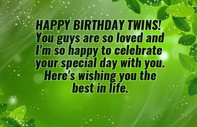 Birthday Wishes For Twins Birthday Wishes For Twins