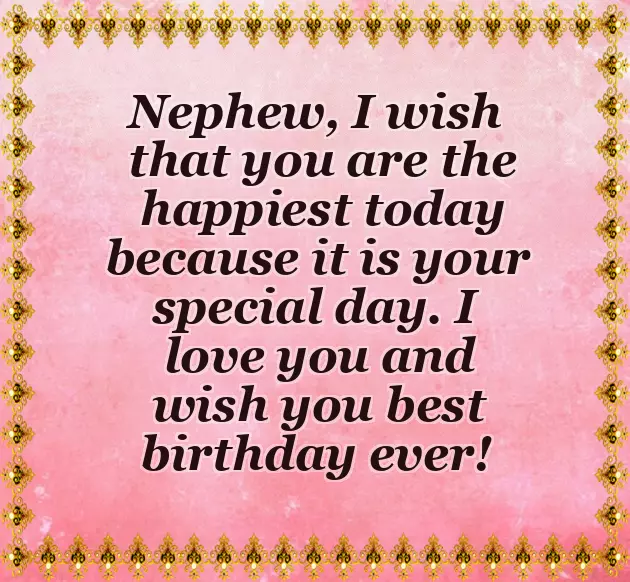 Happy Birthday Wishes For Nephew Boy