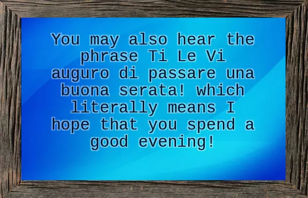 Good Evening Meaning Good Evening Meaning