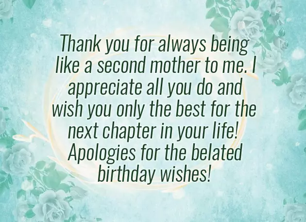 Happy Belated Birthday Wishes