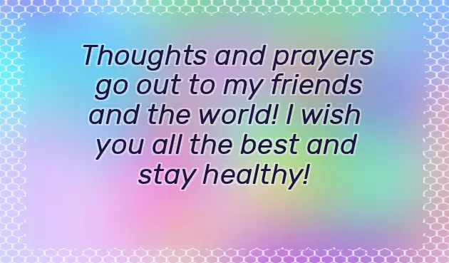 Wish You Stay Healthy Wish You Stay Healthy