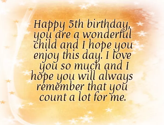 Birthday Wishes For 5Yr Old Girl