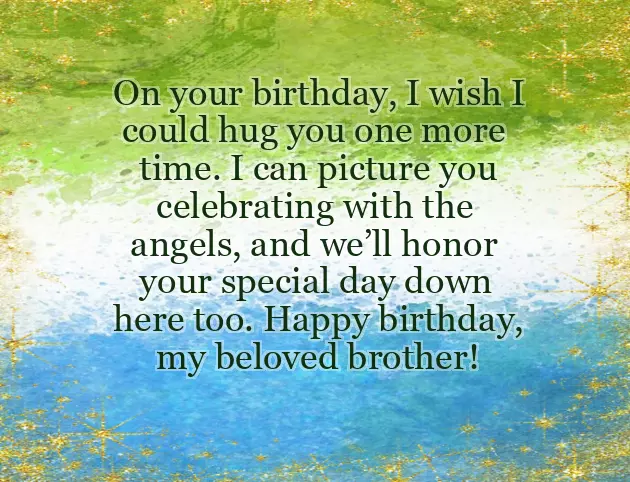 Heavenly Birthday Brother Heavenly Birthday Brother