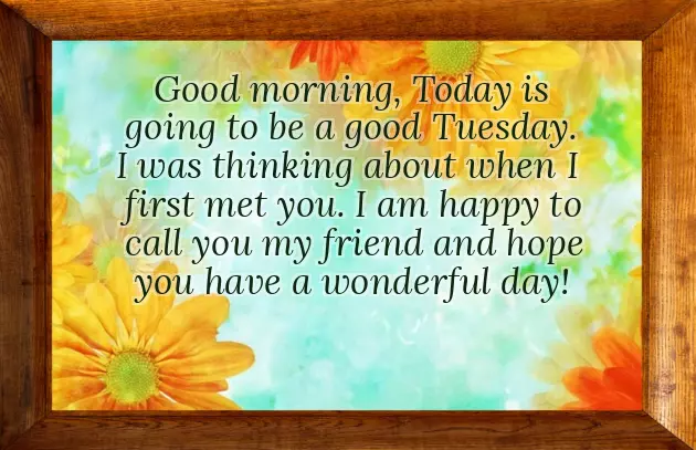 Tuesday Wishes Good Morning