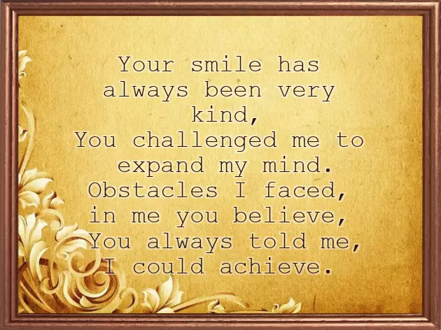 Poem For Appreciation