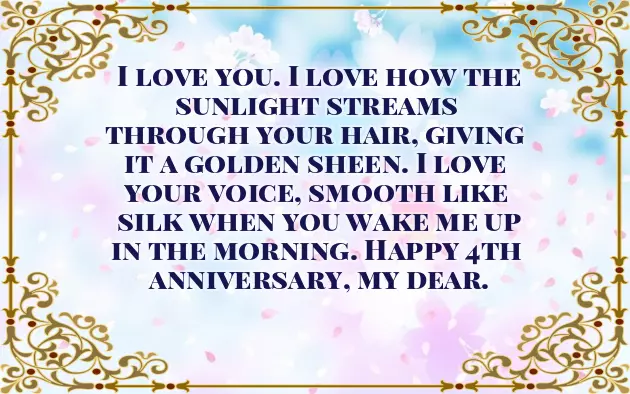 Happy 4Th Wedding Anniversary Wishes For Wife Happy 4Th Wedding Anniversary Wishes For Wife