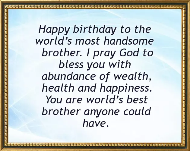 Birthday Letter For Elder Brother