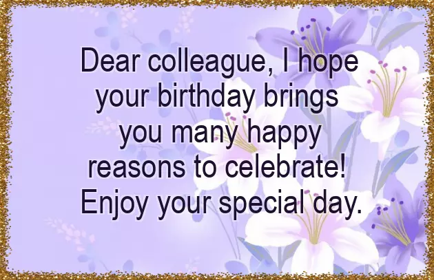 Birthday Wishes To Colleagues Birthday Wishes To Colleagues