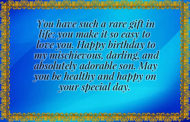 Greetings For Birthday Of My Son