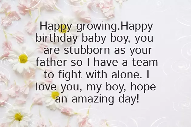 Birthday Wish For One Year Old Baby Boy