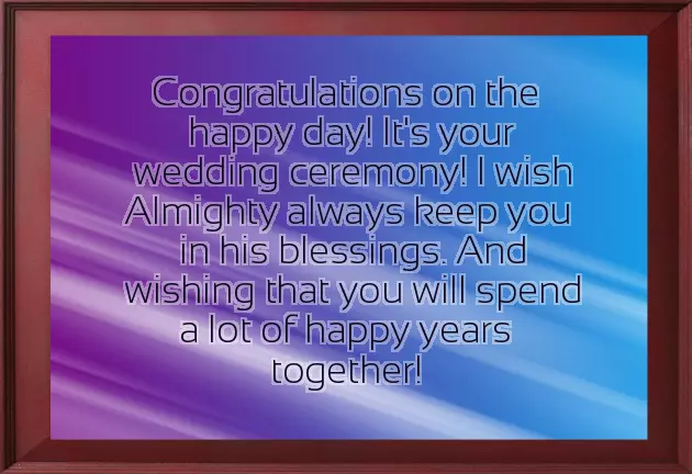 Wedding Ceremony Wishes