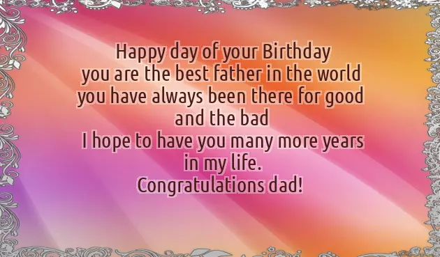 Wishing Dad A Happy Birthday From Daughter
