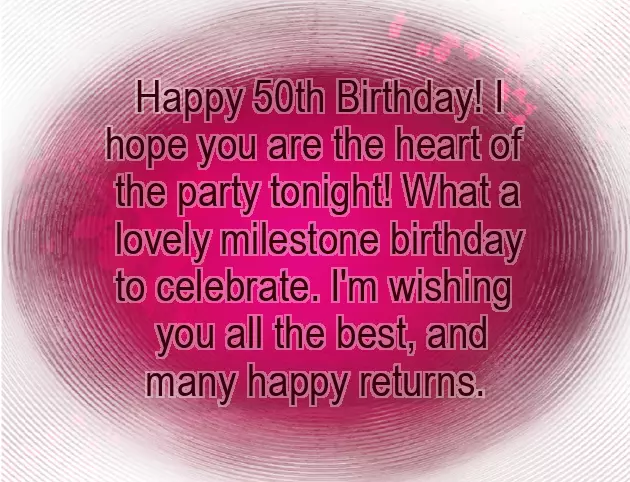 Happy 50Th Beautiful Lady
