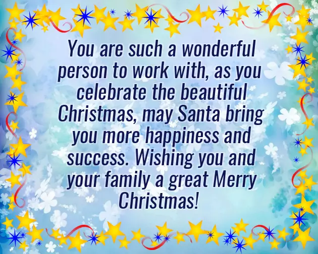 Merry Christmas Formal Wishes