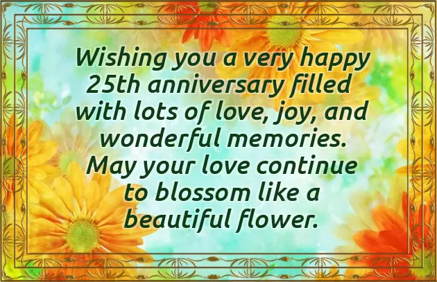 Parents 25Th Anniversary Wishes Parents 25Th Anniversary Wishes