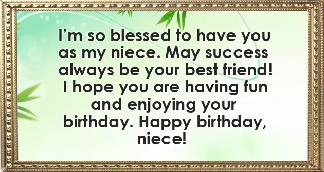 Birthday Wishes Of My Niece