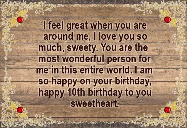 Birthday Wishes For 10 Years Old Girl Birthday Wishes For 10 Years Old Girl