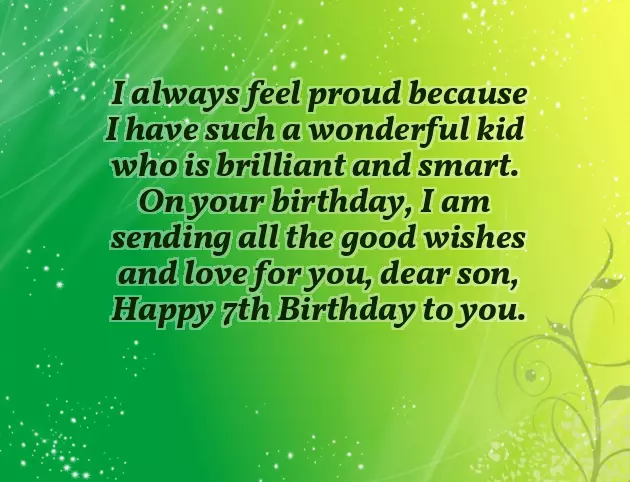 Happy Birthday Son 7 Years Old Happy Birthday Son 7 Years Old