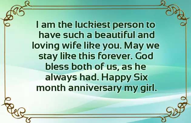 Happy Six Month Anniversary Happy Six Month Anniversary