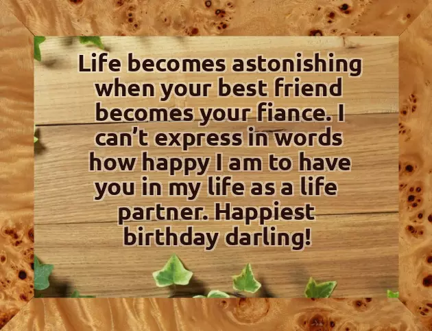 Happy Birthday To My Fiance Female