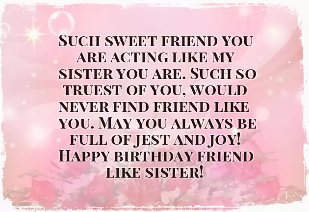 Happy Birthday Bff Sister