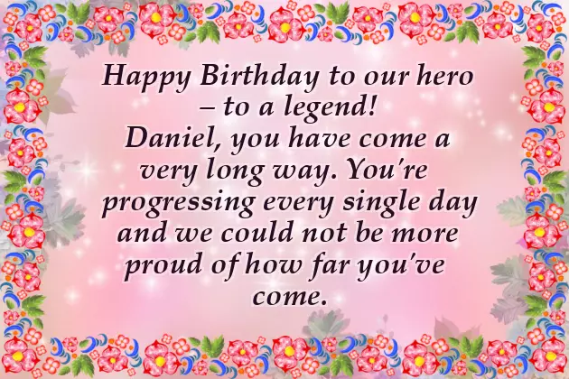 Happy Birthday Daniele