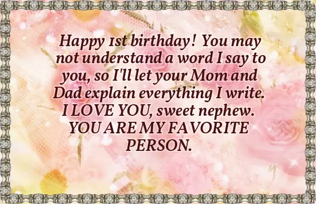 1St Birthday Wish For My Baby Boy