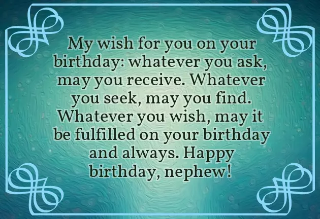 Birthday Wishes Of My Nephew Birthday Wishes Of My Nephew