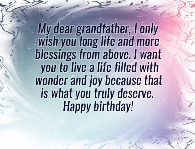 Birthday Msg For Grandfather Birthday Msg For Grandfather