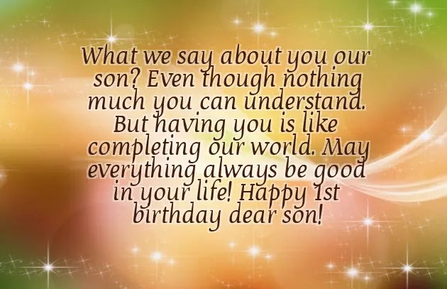 Happy Birthday Son 1 Year Old Happy Birthday Son 1 Year Old