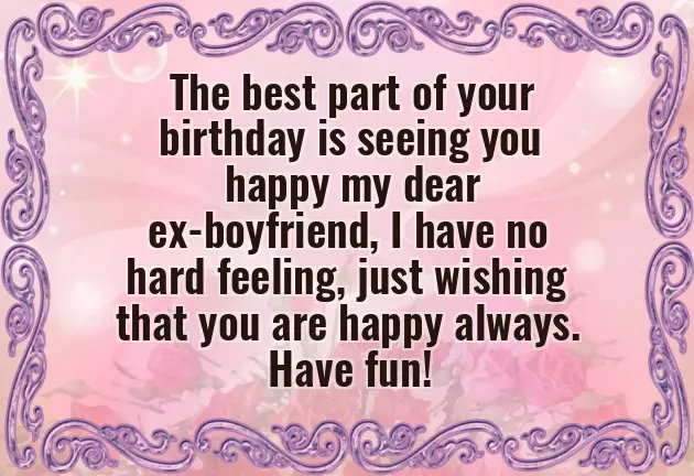 Birthday Text To An Ex