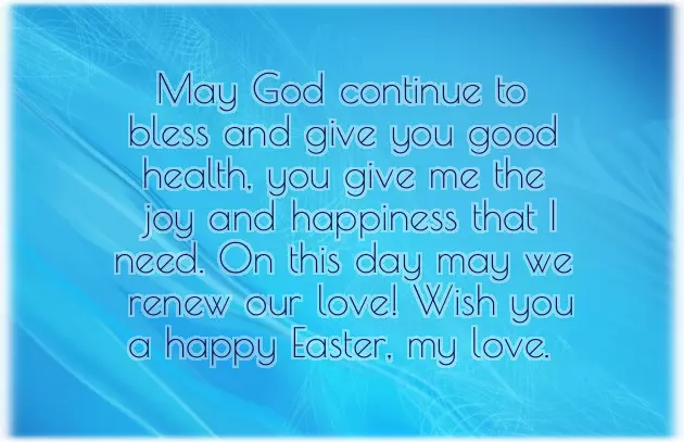 Easter Message To My Love