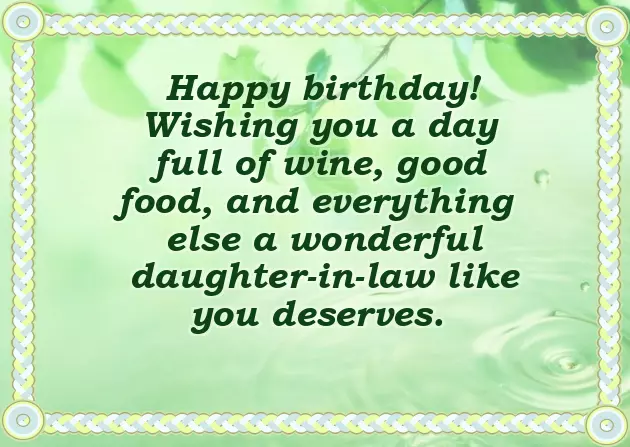 Happy Birthday To My Daughter