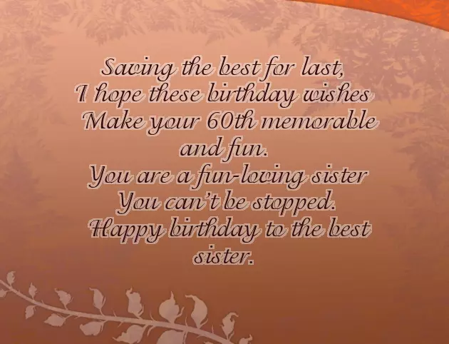 Funny 60Th Birthday Poems For Sister Funny 60Th Birthday Poems For Sister