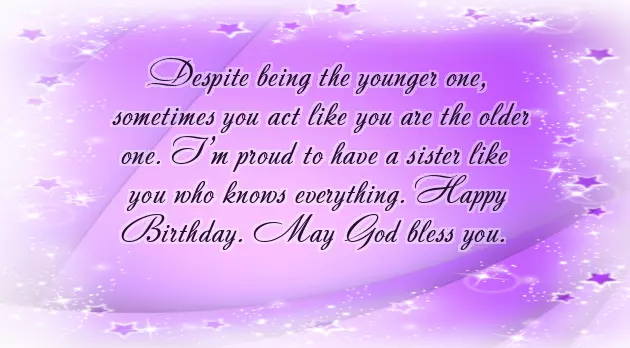To My Sister On Her Birthday