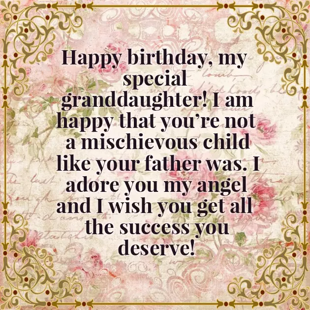 Happy Birthday To My Oldest Granddaughter