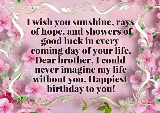 Birthday Text For Brother Birthday Text For Brother