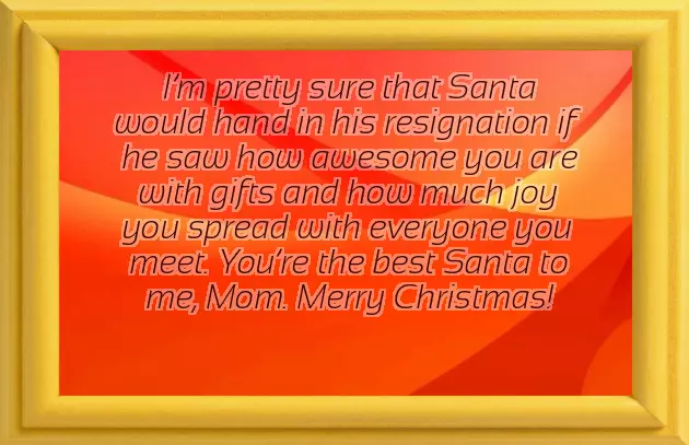 Merry Christmas Message To Mom