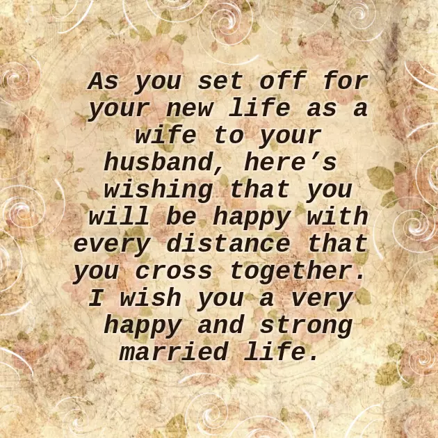 Best Wishes To The Bride