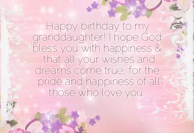 Happy Birthday Sayings For Granddaughter Happy Birthday Sayings For Granddaughter