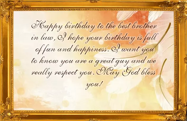 Birthday Greeting For Brother In Law