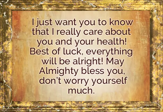 Best Wishes For Health Recovery